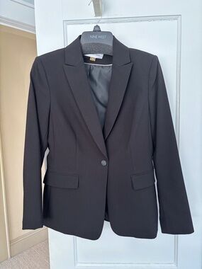 Calvin Klein Black Women's Single-Button Blazer